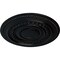 Ekena Millwork Oldham Ceiling Medallion (Fits Canopies up to 8 5/8"), Hand-Painted Jet Black, 18"OD x 1 1/4"P CM18OLBLF - alternate 2